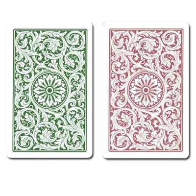 Jumbo Copag Poker Cards - Burgundy and Green (2)