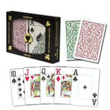 Jumbo Copag Poker Cards - Burgundy and Green (2)