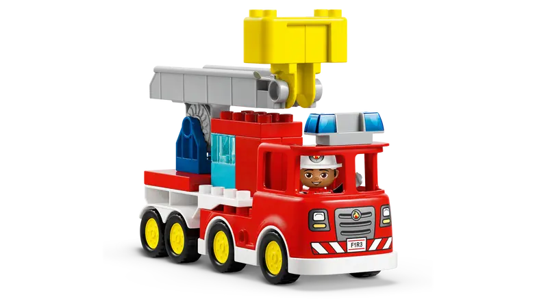 Fire Truck with Hose and Firefighter - Duplo