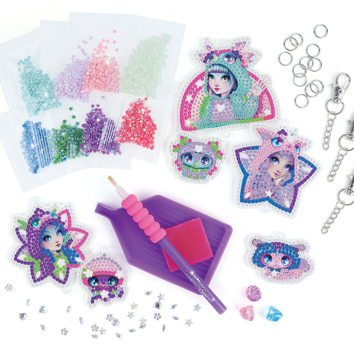 Sparkling Keychains - Pajama Party - Nebulous Stars