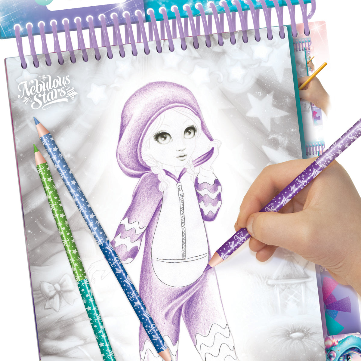 Carnet de croquis - Party Pyjama - Nebulous Stars
