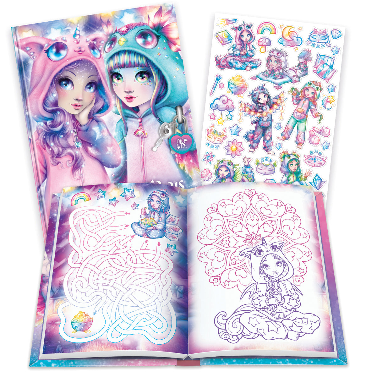 Coffret de luxe journal intime - Party Pyjama - Nebulous Stars