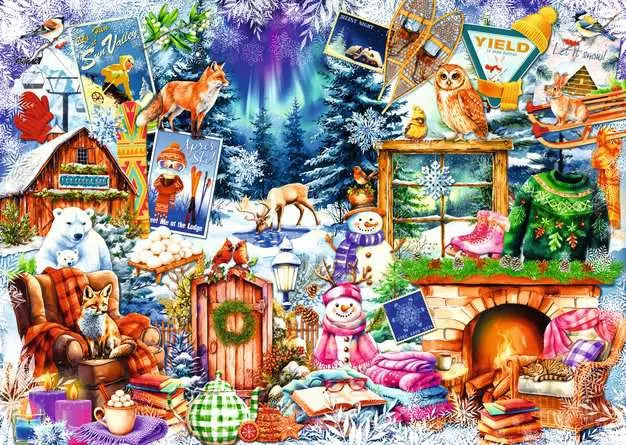 Winter Mountain Village - 500 pcs Large