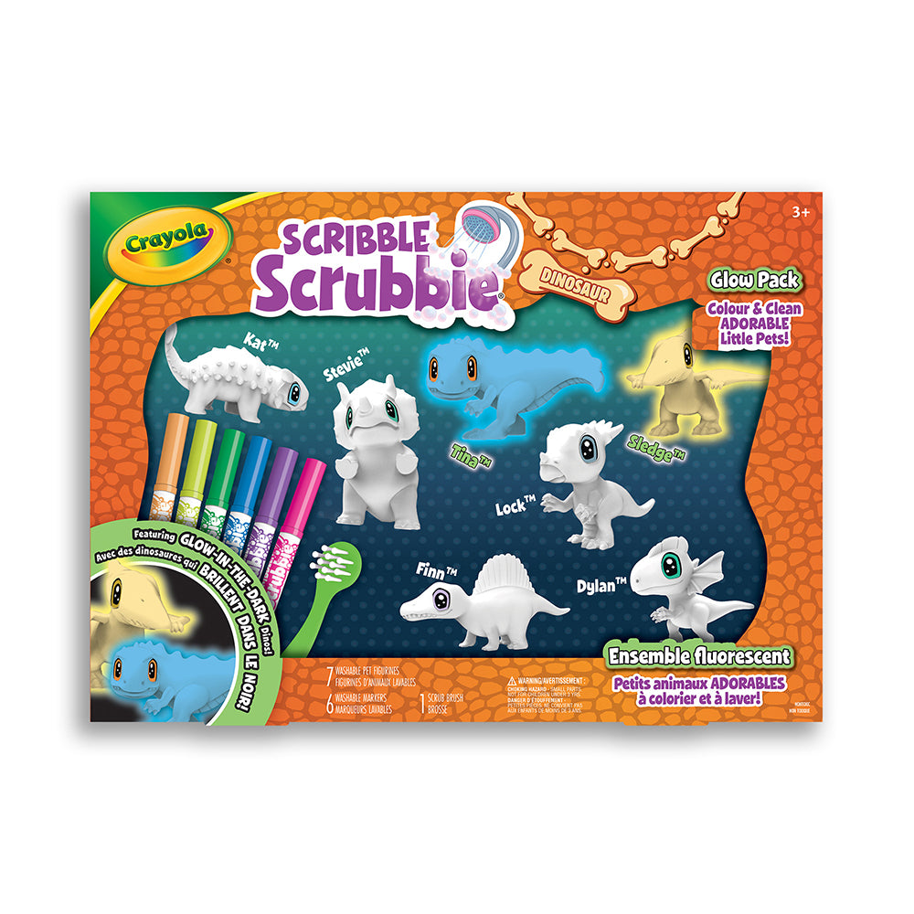 Scribble Scrubbie - Dinosaures 7 mcx