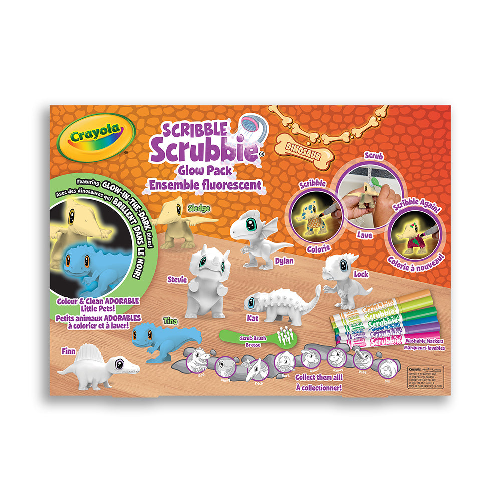 Scribble Scrubbie - Dinosaures 7 mcx