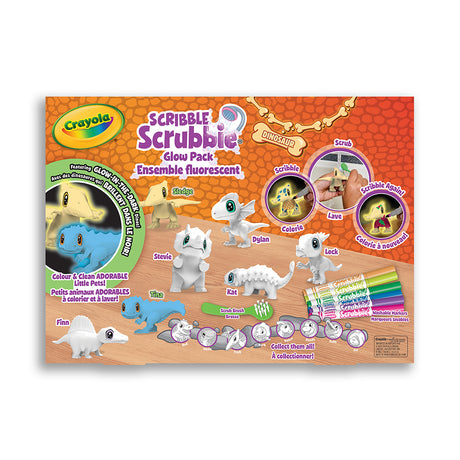 Scribble Scrubbie - Dinosaures 7 mcx