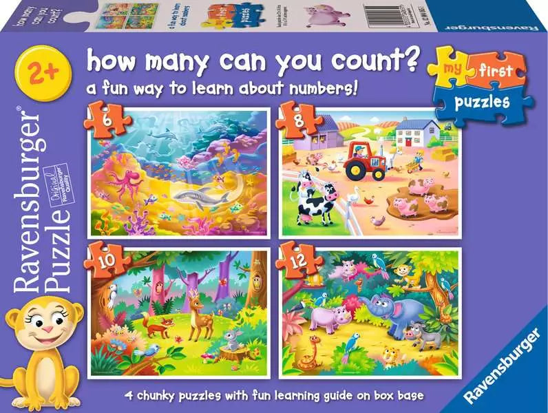 Mes premiers puzzles - How many can you count - 6 à 12 mcx