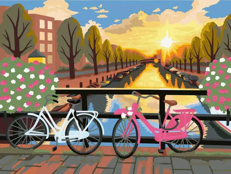 CreArt: Canvas Edition - Amsterdam at Sunset