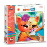 Crealign - Cartes à créer Graffi Pen Copains câlins