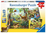 Forest / Zoo / Domestic Animals - 3 x 49 pcs