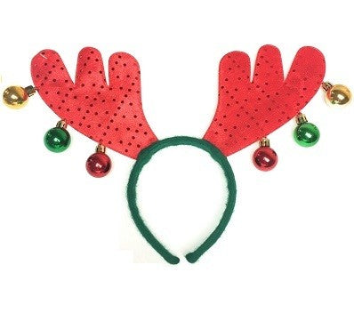 Serre-tête panache avec boules de Noël