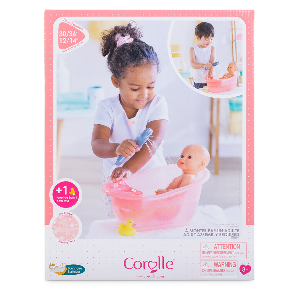 Baignoire rose pour poupon 30 / 36 cm Corolle