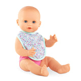 Sac à langer floral et accessoires pour poupon de 36 et 42 cm