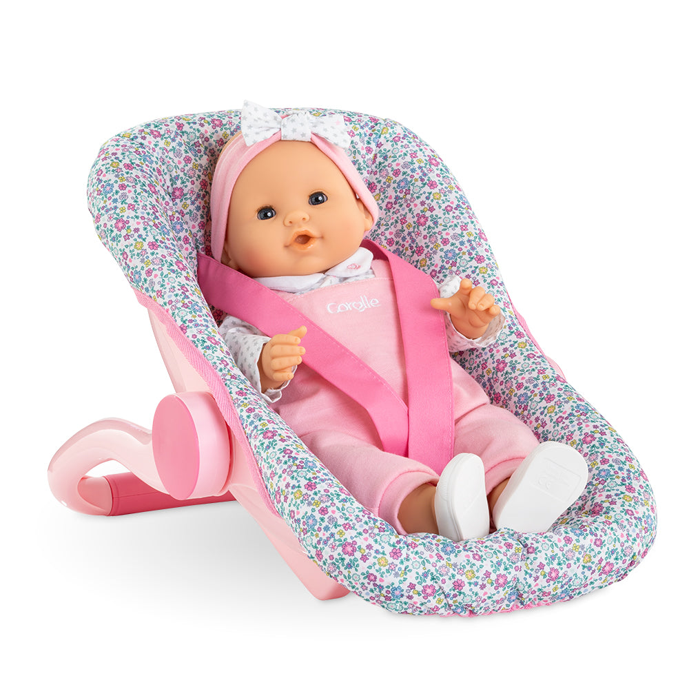 Porte-poupon floral pour poupée de 36 à 42 cm