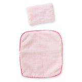 Pink Plush Basket for Dolls 36 to 42 cm