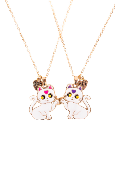 2 BFF necklaces - Smitten Kitten