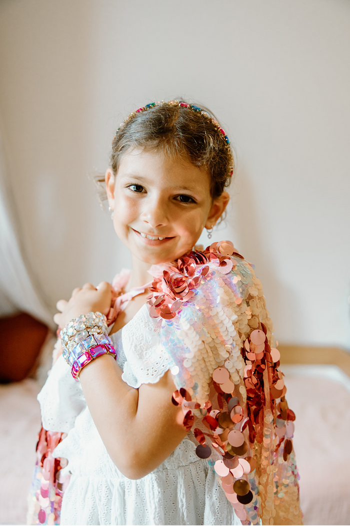 The 5th Avenue - Pink Sequins Cape