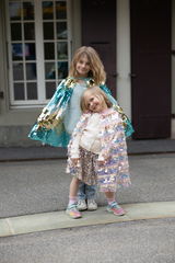 The 5th Avenue - Gold/Light Pink Sequin Cape