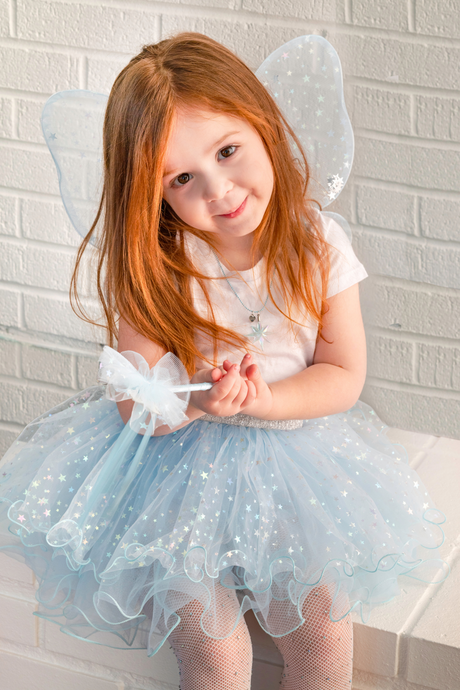 Iridescent Celestrial Fairy Wings Tutu and Wand