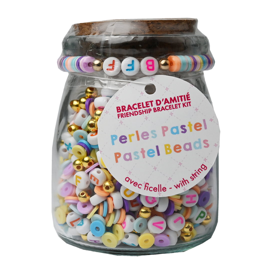 Friendship Bracelet Kit - Pastel Beads