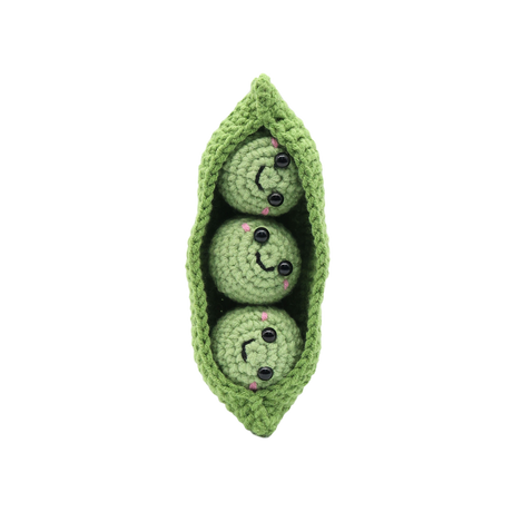DIY Crochet Key Ring - Peas in a Pod (Bil)