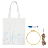 Embroidery Kit - Meadow Flowers Tote
