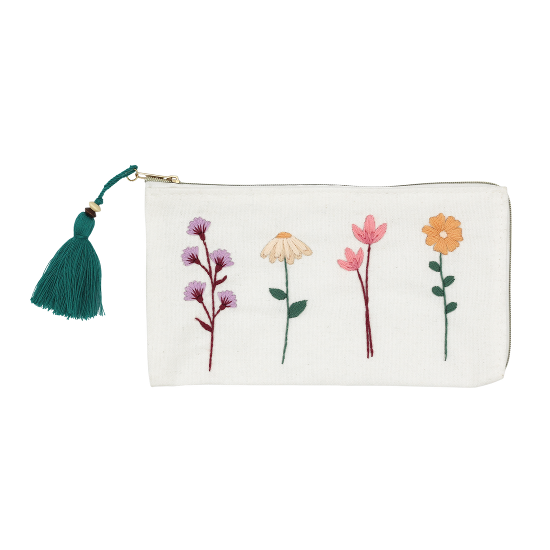 Kit de broderie - Pochette florale (Bil)
