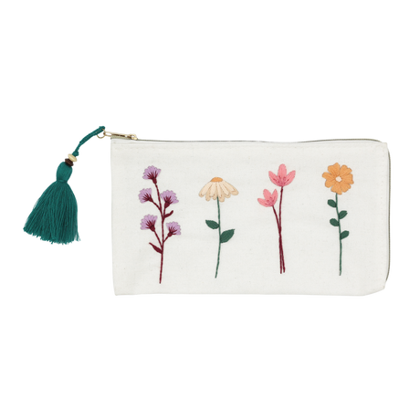 Kit de broderie - Pochette florale (Bil)