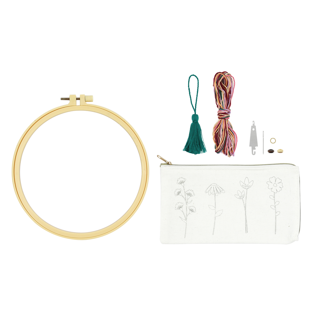 Kit de broderie - Pochette florale (Bil)