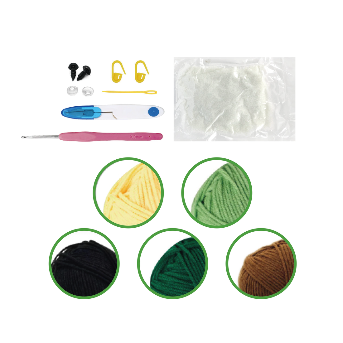 Kit DIY crochet - Mini brocoli (Bil)