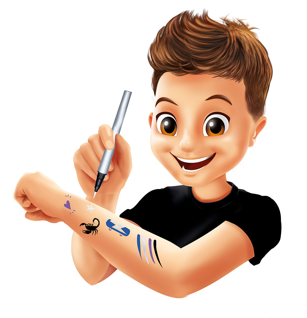 Buki Professional Studio - Feutres tattoos Argentés (Multi)