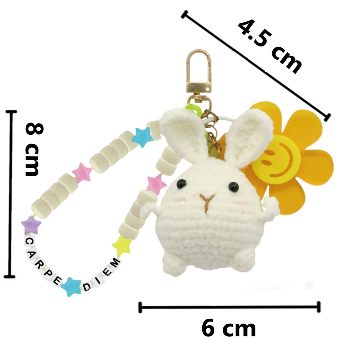 Kit DIY porte-clés crochet - Petit lapin (Bil)