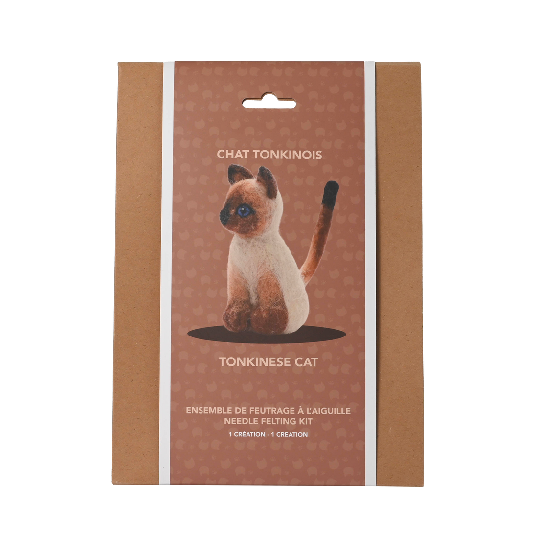 Kit DIY feutrage à l'aiguille - Chat Tonkinois (Bil)