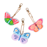 Porte-clés à diamanter DIY - Papillons (Bil)