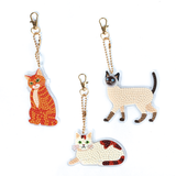 Porte-clés à diamanter DIY - Chats (Bil)