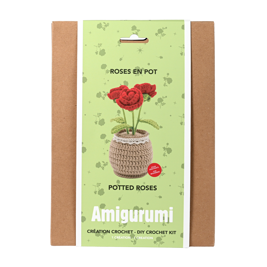 Kit DIY crochet - Roses en pot (Bil)