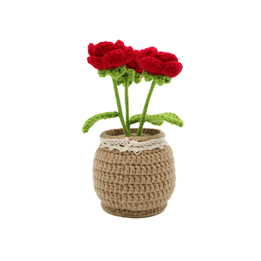 Kit DIY crochet - Roses en pot (Bil)