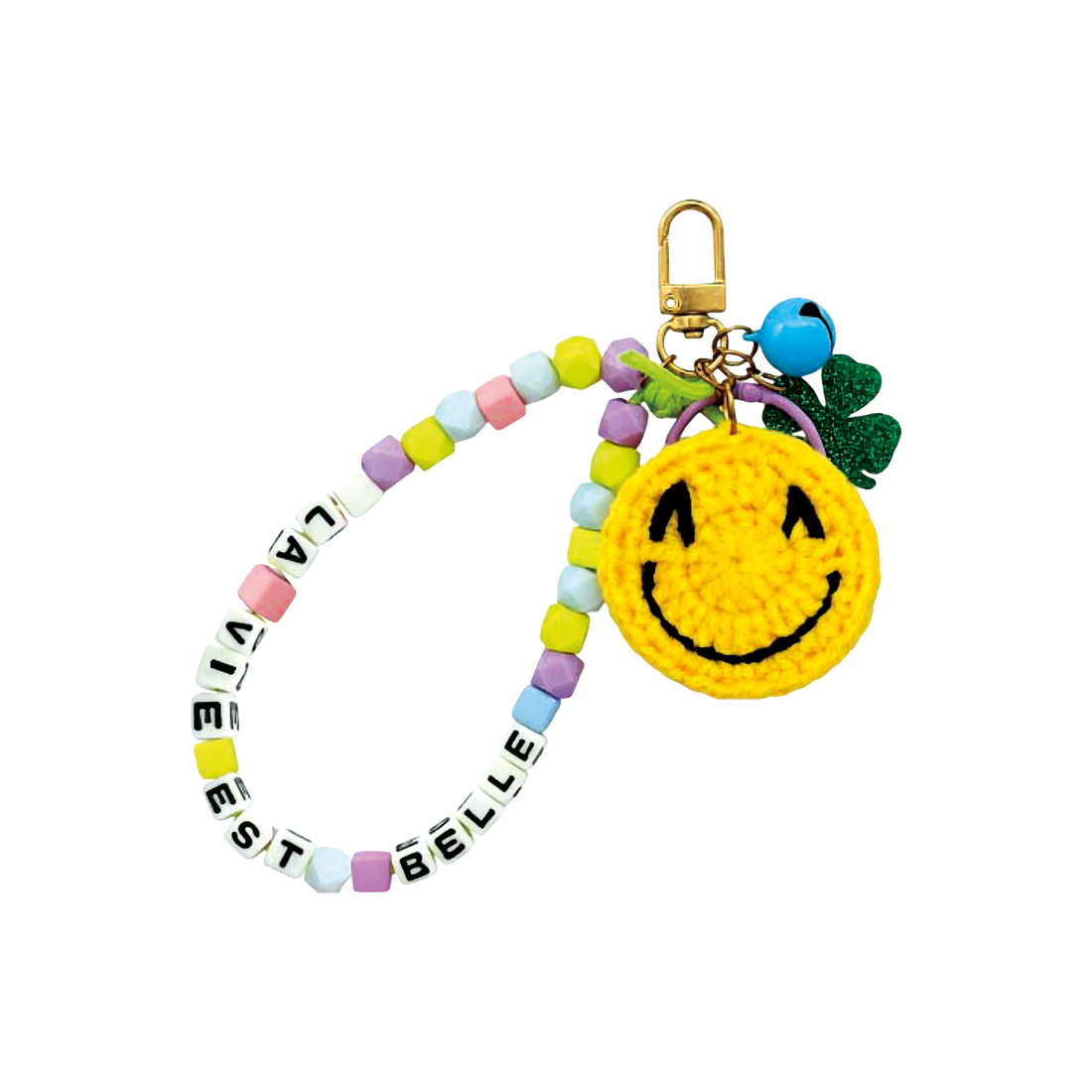 Kit DIY porte-clés crochet - Bonhomme sourire (Bil)