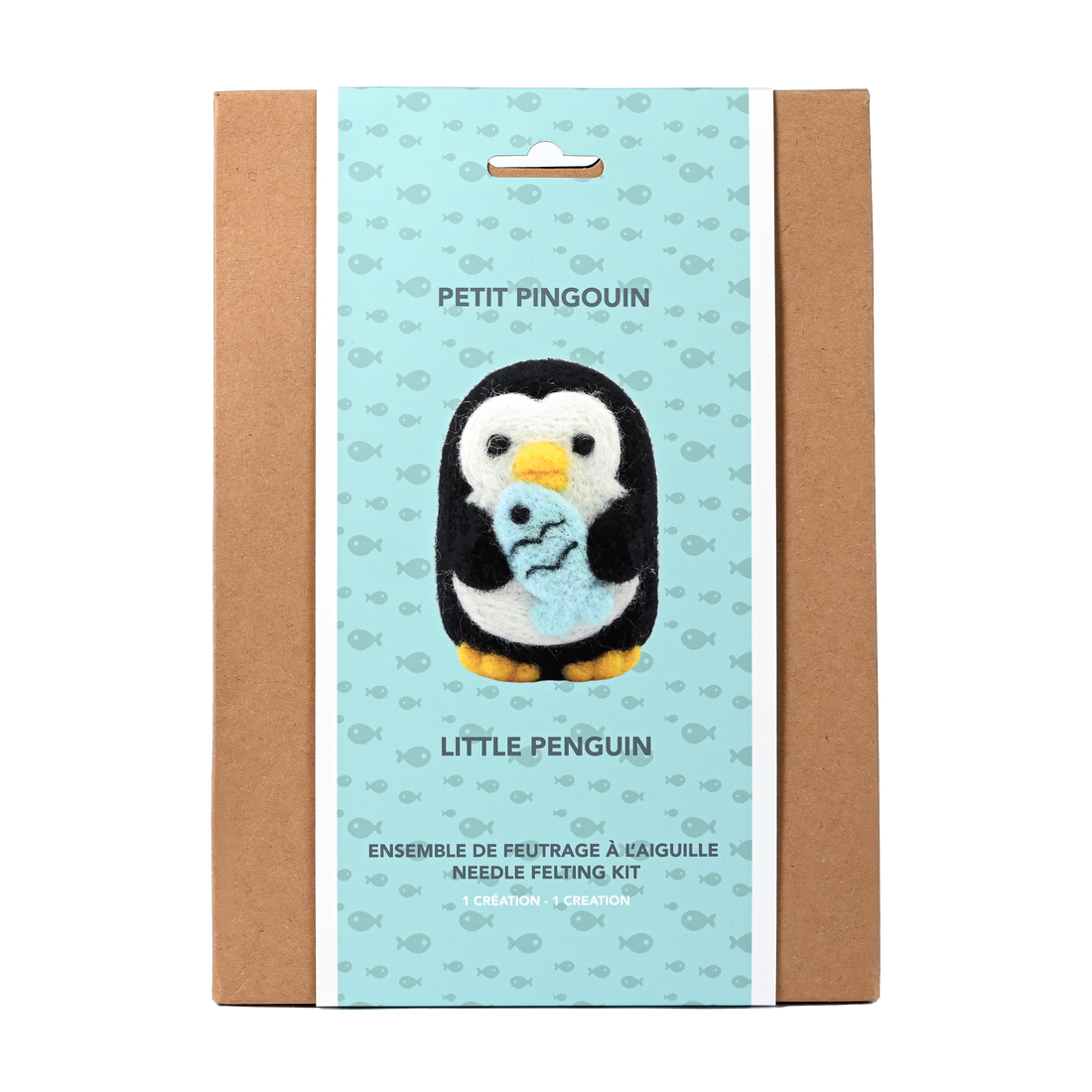 Kit DIY feutrage à l'aiguille - Pingouin (Bil)