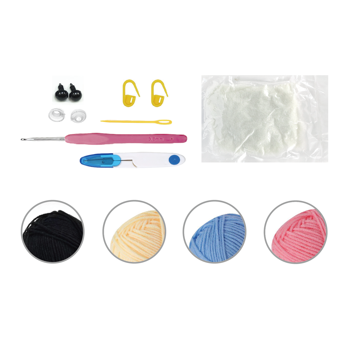 Kit DIY crochet - Beigne glacé (Bil)