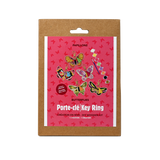 Kit DIY porte-clés en bois - Papillons (Bil)