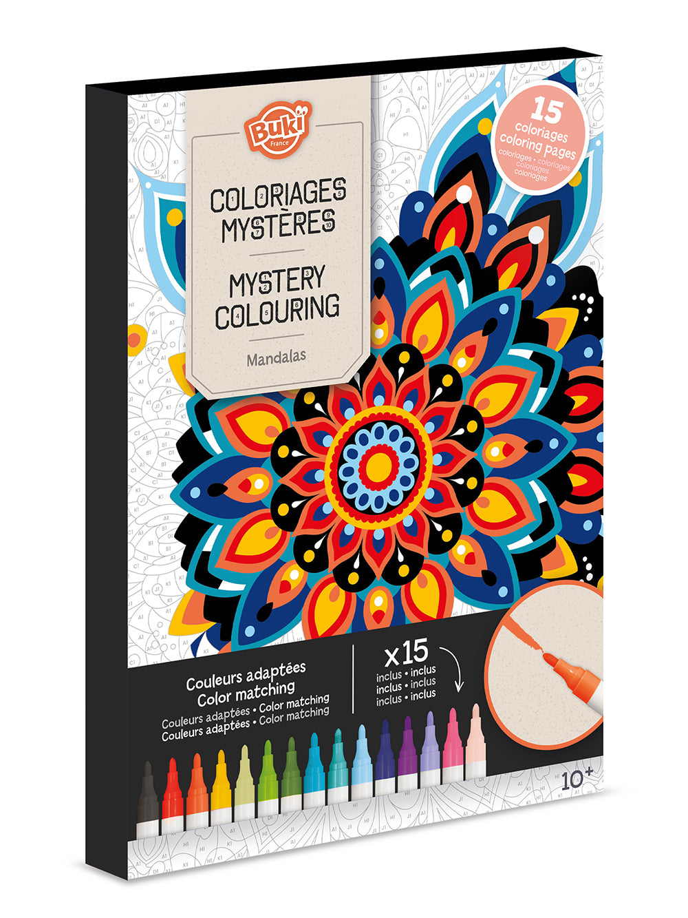 Buki - Coloriages mystères Mandalas