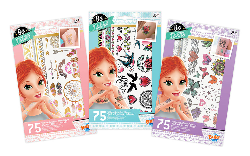 Buki Be Teens - Tatouages lavables 75 mcx