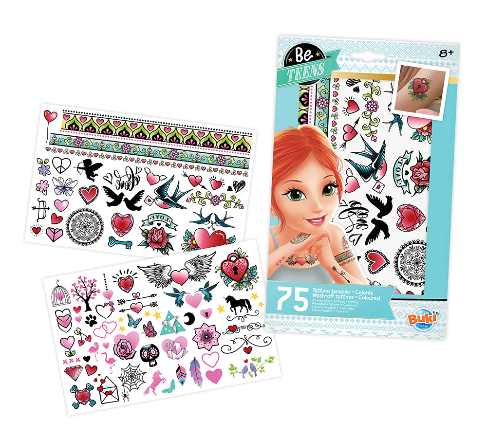 Buki Be Teens - Tatouages lavables 75 mcx