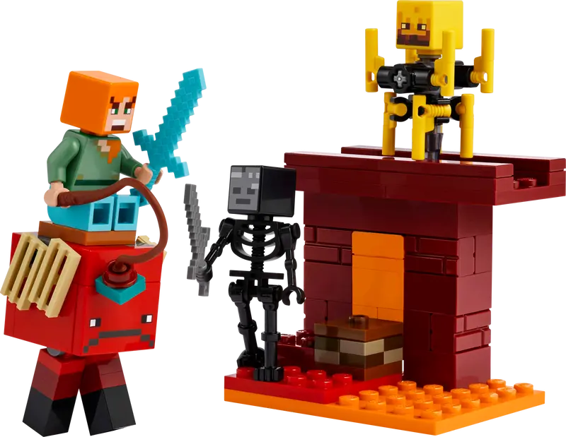 The Nether Lava Battle - Minecraft