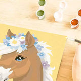 CreArt - Cheval avec fleurs