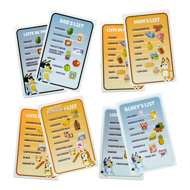 Bluey - Jeu de la liste de courses (Bil)