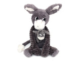 Poitou the Donkey - Mummy and Baby - Grey