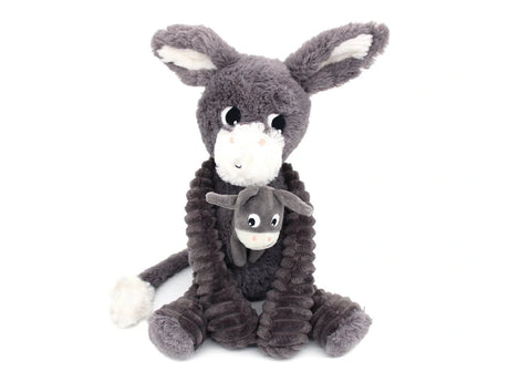 Poitou the Donkey - Mummy and Baby - Grey
