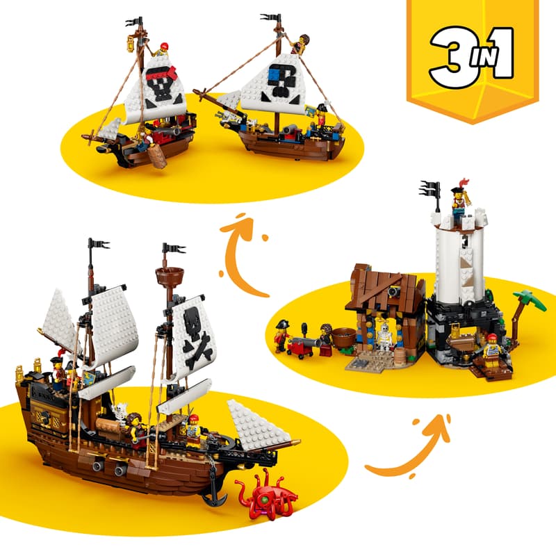 Iconic Pirate Ship - Creator 3-in-1